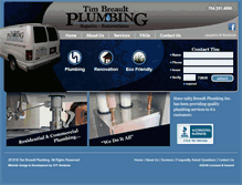 Tablet Screenshot of breaultplumbing.com